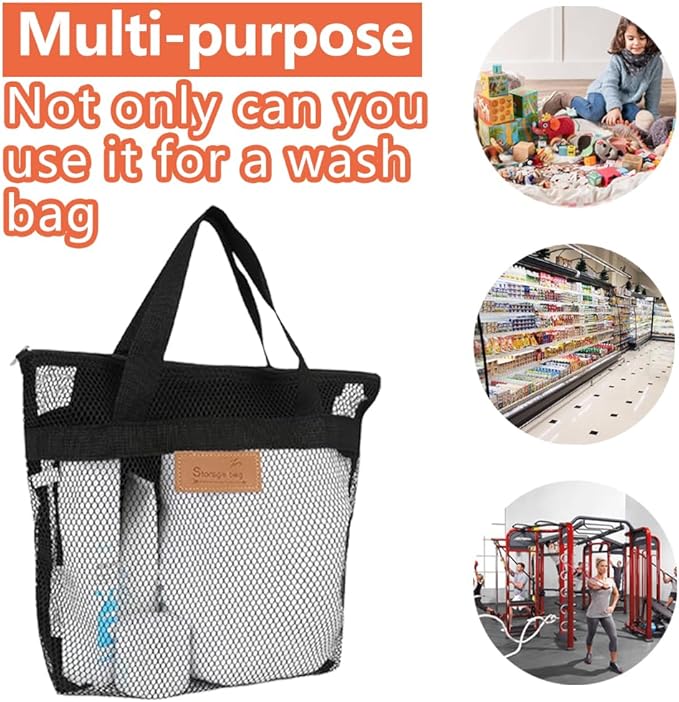 Rotema Portable Shower Bag - College Dorm Essentials, Everyday Household Shower Basket for Toiletries