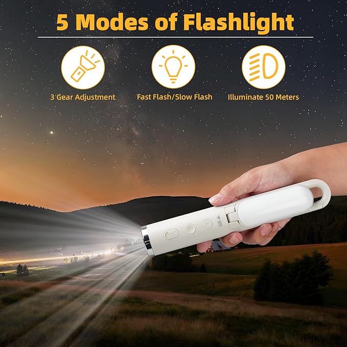 LED Camping Lantern, Rechargeable Emergency Light for Power Outages, Portable Ceiling Light, Outdoor Flashlight, 9 Modes Collapsible Lightweight Hanging Lamp for Home, Camping, Hiking, Fishing