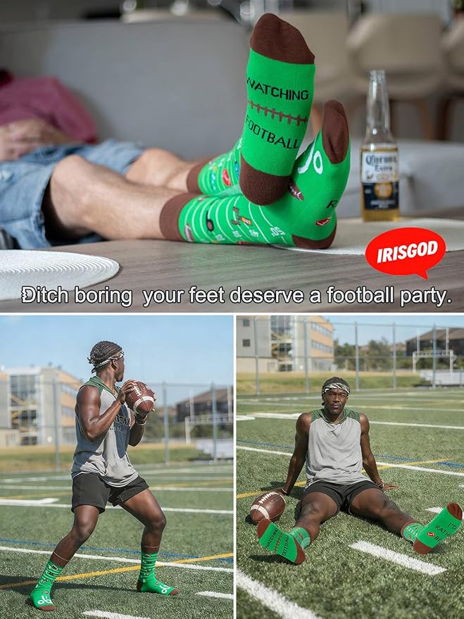 IRISGOD I'd Rather Be Funny Dress Socks for Men and Women Humor Joke Gifts