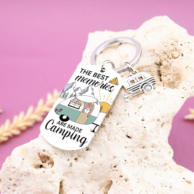 Camping Gifts For Women Men Camping Accessories For Rv Owners Sister Bestie Friend Camp Essentials Keychain Gifts For Campers