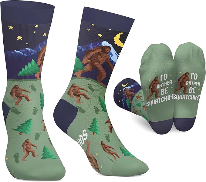 Book, Fishing, Hiking, Gamer, Camping, Pickle, Music, Foods, Ballerina, Bigfoot - Hobbies Socks for Women Men