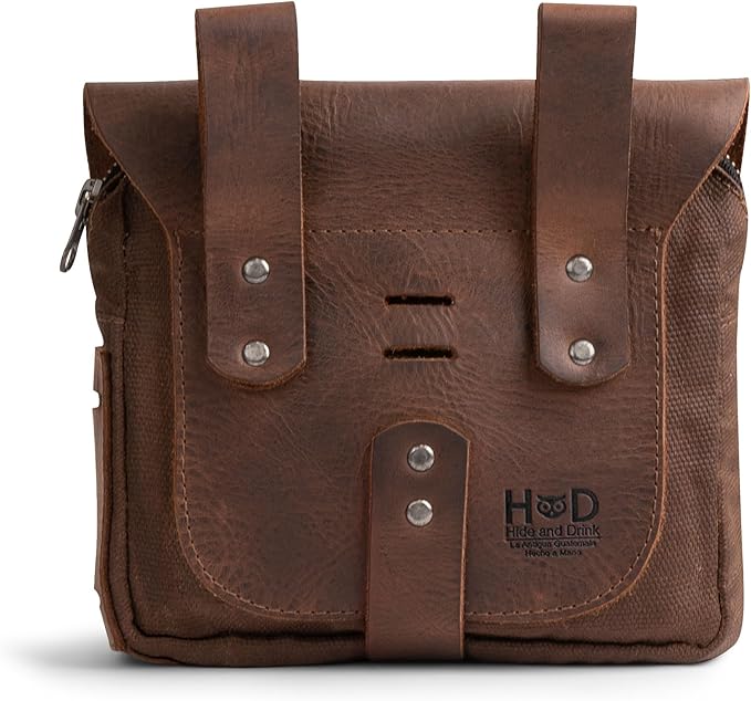 Hide & Drink, Survival Camping Pouch, Belt Loop, Rustic and Handy Tool Bag, Weather Resistant Outdoor Accessories, Traveling Essentials, Waxed Canvas, Handmade