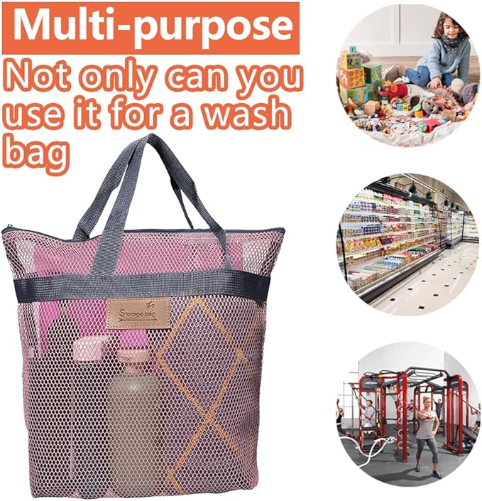 Rotema Portable Shower Bag - College Dorm Essentials, Everyday Household Shower Basket for Toiletries