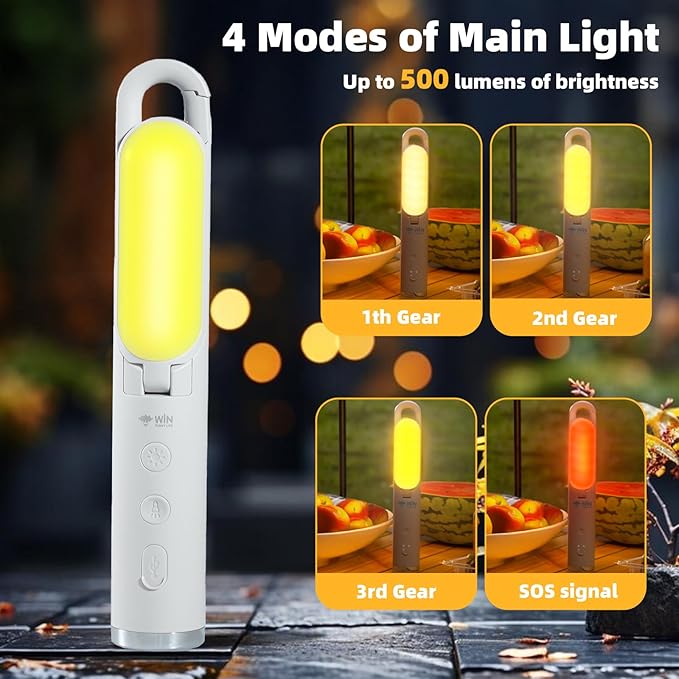 LED Camping Lantern, Rechargeable Emergency Light for Power Outages, Portable Ceiling Light, Outdoor Flashlight, 9 Modes Collapsible Lightweight Hanging Lamp for Home, Camping, Hiking, Fishing