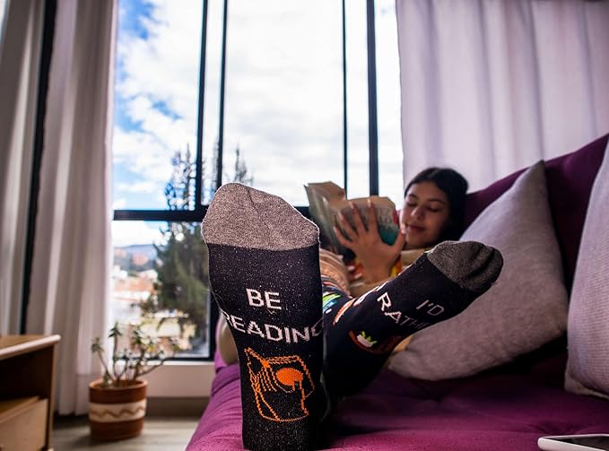 IRISGOD I'd Rather Be Funny Dress Socks for Men and Women Humor Joke Gifts