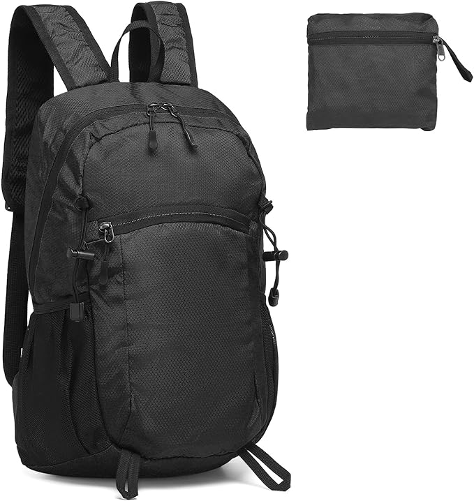 Hiking Daypack Packable, Camping Backpack Water Resistant Lightweight Polyester for Men Women Travel Outdoor