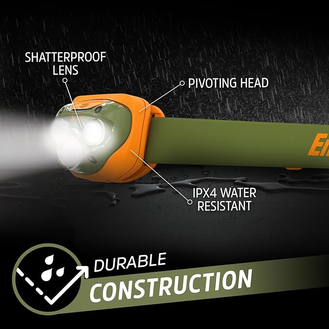 Energizer LED Headlamp PRO (4-Pack), IPX4 Water Resistant Headlamps, High-Performance Head Light for Outdoors, Camping, Running, Storm, Survival LED Light for Emergencies (Batteries Included)