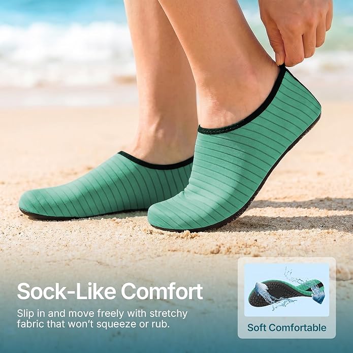 Water Shoes for Women Men Quick-Dry Aqua Socks Swim Beach Barefoot Yoga Exercise Wear Sport Accessories Pool Camping Must Haves Adult Youth Size