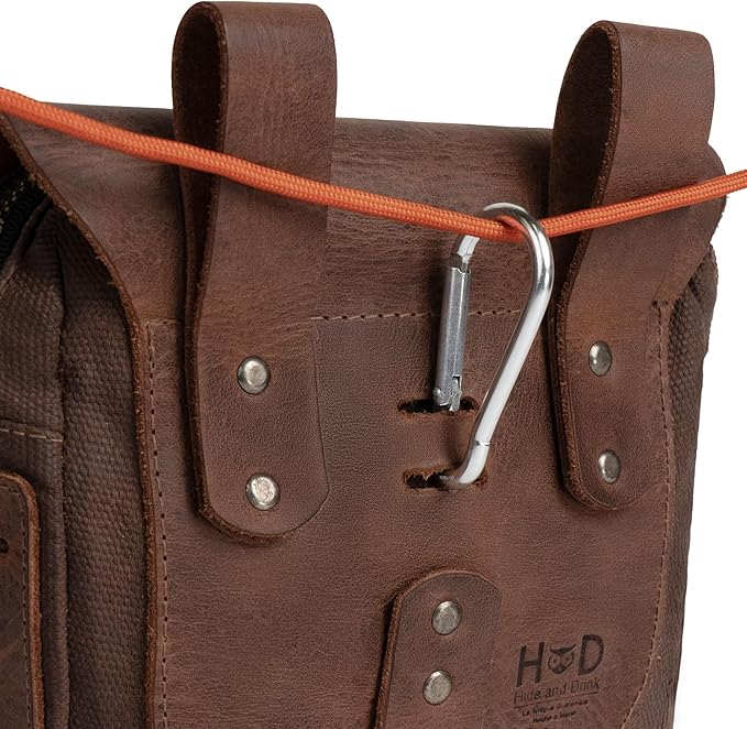 Hide & Drink, Survival Camping Pouch, Belt Loop, Rustic and Handy Tool Bag, Weather Resistant Outdoor Accessories, Traveling Essentials, Waxed Canvas, Handmade