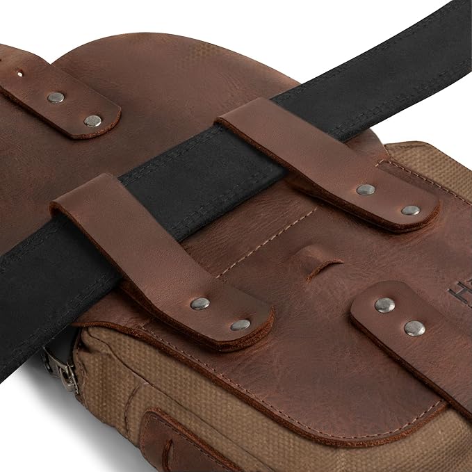 Hide & Drink, Survival Camping Pouch, Belt Loop, Rustic and Handy Tool Bag, Weather Resistant Outdoor Accessories, Traveling Essentials, Waxed Canvas, Handmade