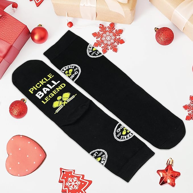 ZAGKOO Funny Sports Socks for Men, Women - Biking, Hiking, Skiing, Basketball, Pickleball, Disc Golf Socks - Christmas Gifts