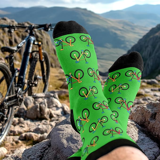 VICRAZY Hiking, Cycling, Camping Socks for Men, Women - Hiking, Bicycle, Camping, Bike Accessories, Stocking Stuffers