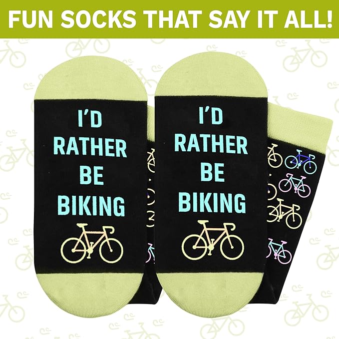 ZAGKOO Funny Sports Socks for Men, Women - Biking, Hiking, Skiing, Basketball, Pickleball, Disc Golf Socks - Christmas Gifts