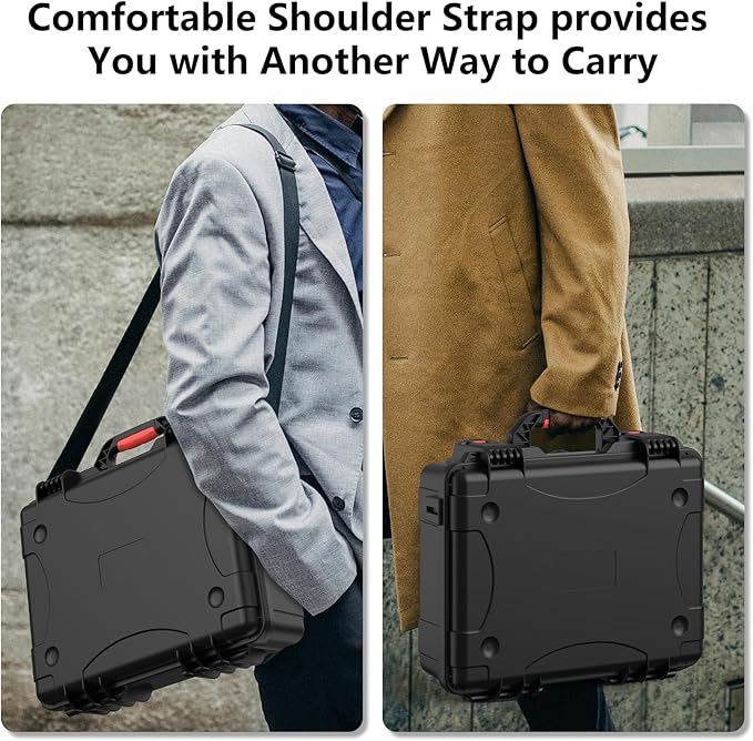 Starlink Mini Case, Waterproof Hard case Fits Star Link Mini Dish, Portable Shoulder Dual Carry Options with Precision Cut Foam For Starlink Accessories,Ideal for Travel and Camping