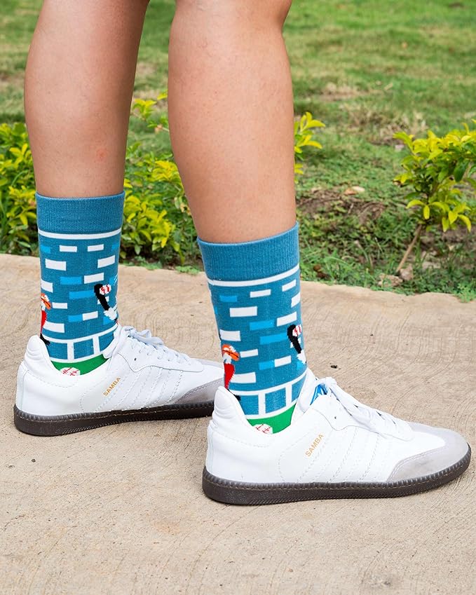 IRISGOD I'd Rather Be Funny Dress Socks for Men and Women Humor Joke Gifts