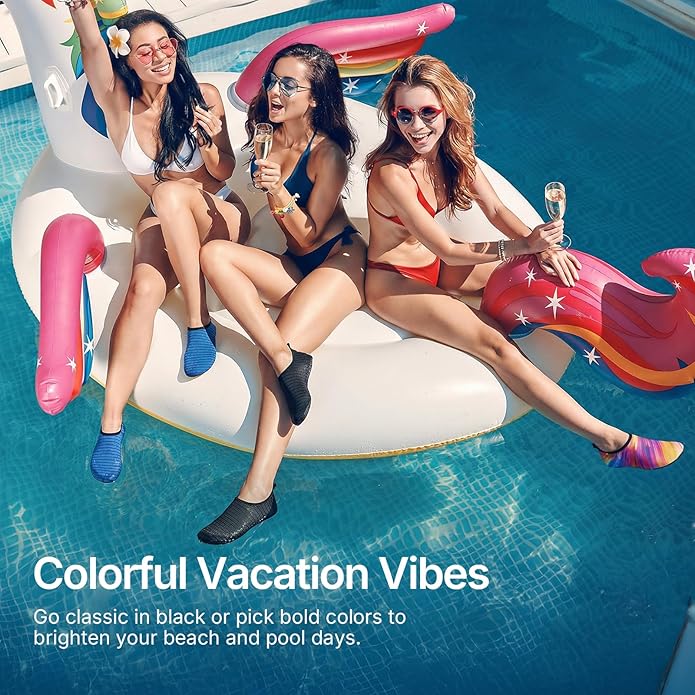 Water Shoes for Women Men Quick-Dry Aqua Socks Swim Beach Barefoot Yoga Exercise Wear Sport Accessories Pool Camping Must Haves Adult Youth Size