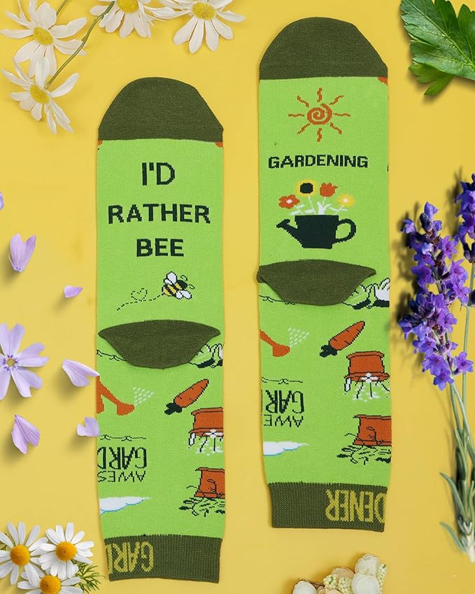 IRISGOD I'd Rather Be Funny Dress Socks for Men and Women Humor Joke Gifts