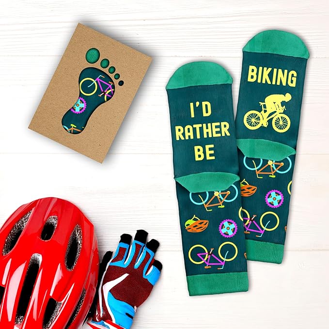 VICRAZY Hiking, Cycling, Camping Socks for Men, Women - Hiking, Bicycle, Camping, Bike Accessories, Stocking Stuffers