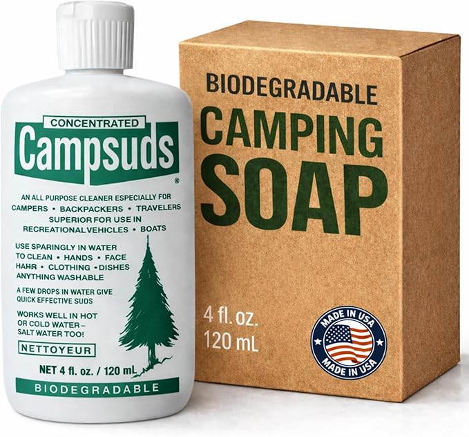 Sierra Dawn Outdoor Soap - Premium Biodegradable Camping & Backpacking Essential - All-Purpose Natural Soap for Dishes, Clothes & Personal Care