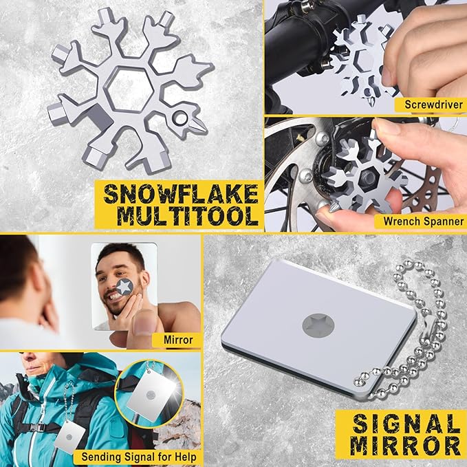 Gifts for Men Him Dad Husband, 28-In-1-Survival Kits, Men's Gifts Survival Gear, Stocking Stuffers for Men Christmas Birthday Gifts, Unique Cool Gadgets Gifts for Camping, Hiking, Hunting