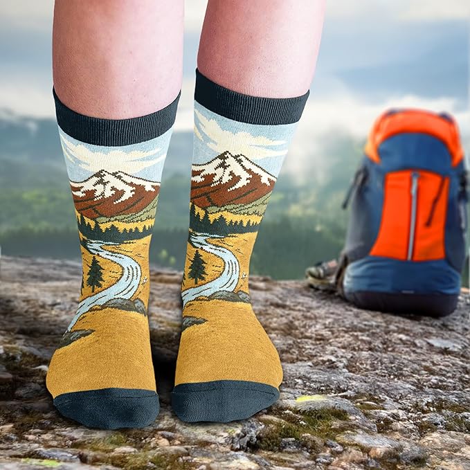 VICRAZY Hiking, Cycling, Camping Socks for Men, Women - Hiking, Bicycle, Camping, Bike Accessories, Stocking Stuffers