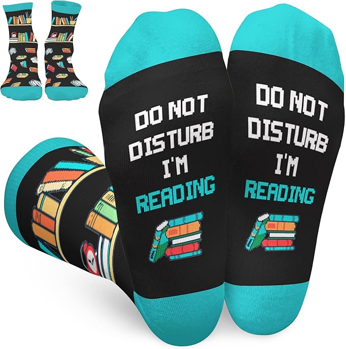 Book, Fishing, Hiking, Gamer, Camping, Pickle, Music, Foods, Ballerina, Bigfoot - Hobbies Socks for Women Men