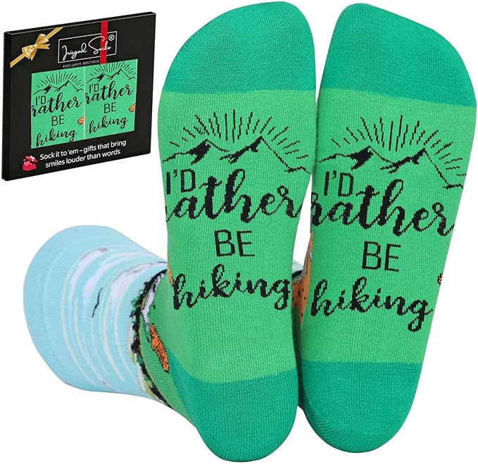 IRISGOD I'd Rather Be Funny Dress Socks for Men and Women Humor Joke Gifts