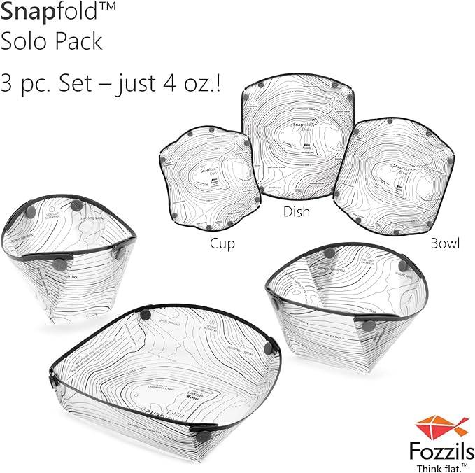 Fozzils Snapfold™ Solo Pack (Cup, Bowl, Dish)