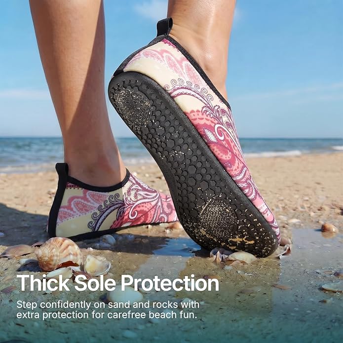 Water Shoes for Women Men Quick-Dry Aqua Socks Swim Beach Barefoot Yoga Exercise Wear Sport Accessories Pool Camping Must Haves Adult Youth Size