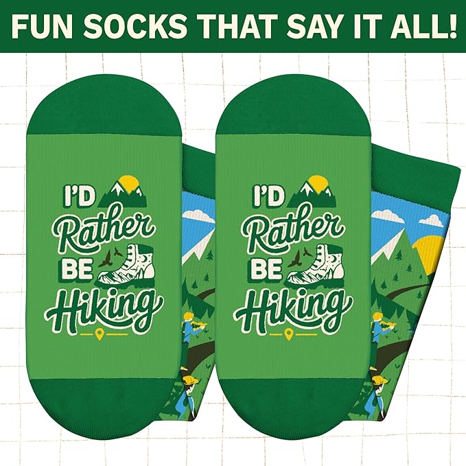 ZAGKOO Funny Sports Socks for Men, Women - Biking, Hiking, Skiing, Basketball, Pickleball, Disc Golf Socks - Christmas Gifts