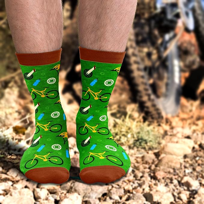 VICRAZY Hiking, Cycling, Camping Socks for Men, Women - Hiking, Bicycle, Camping, Bike Accessories, Stocking Stuffers
