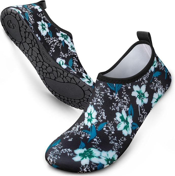SIMARI Water Shoes Women Men Aqua Socks Beach Barefoot Quick Drying Aqua Aerobics Swim Pool Non Slip Outdoor Travel Essentials Surf River Lake Snorkeling Kayak Yoga Adult Youth