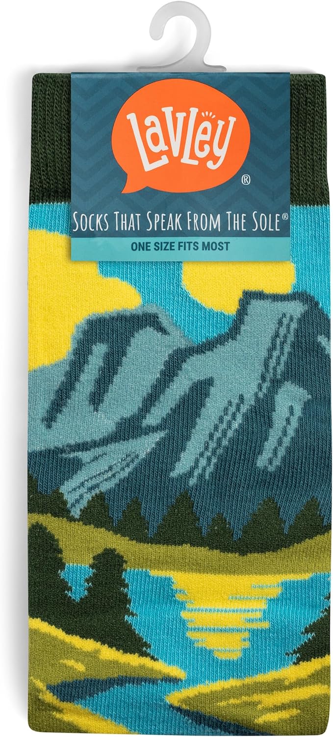 Lavley Outdoors Socks - Hiking and camping gifts for men and women - Great for nature lovers - Holiday or birthday gift