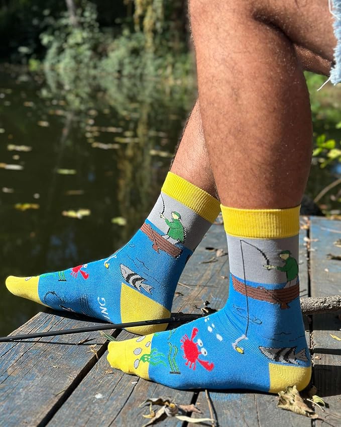 IRISGOD I'd Rather Be Funny Dress Socks for Men and Women Humor Joke Gifts