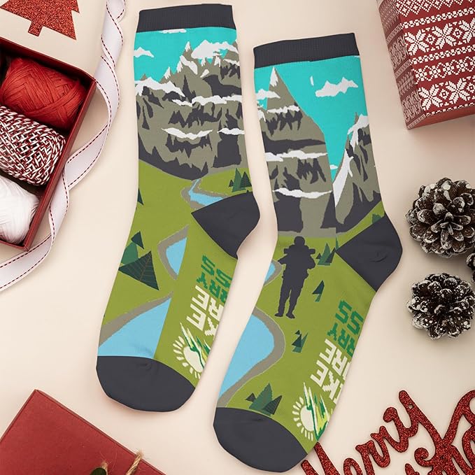 Book, Fishing, Hiking, Gamer, Camping, Pickle, Music, Foods, Ballerina, Bigfoot - Hobbies Socks for Women Men