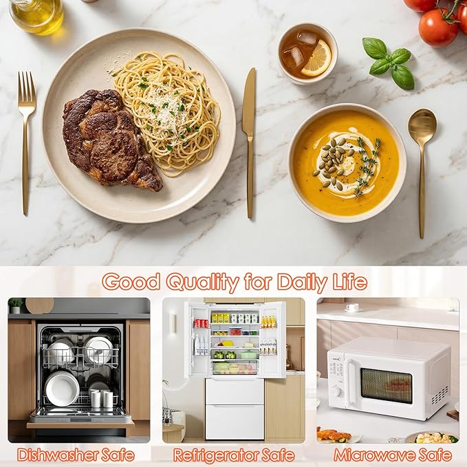 Unbreakable Dinnerware Sets for 6 People,18pcs Camping Plates and Bowls Set, Reusable Picnic Set plastic Plates, Cups, Bowls for Children, Adult, Party, Home