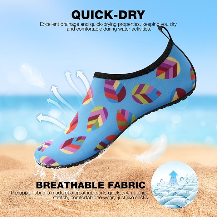 SIMARI Water Shoes Women Men Aqua Socks Beach Barefoot Quick Drying Aqua Aerobics Swim Pool Non Slip Outdoor Travel Essentials Surf River Lake Snorkeling Kayak Yoga Adult Youth