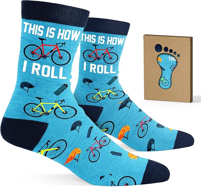 VICRAZY Hiking, Cycling, Camping Socks for Men, Women - Hiking, Bicycle, Camping, Bike Accessories, Stocking Stuffers