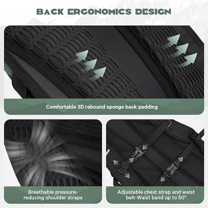 Maelstrom Hydration Hiking Backpack with 2L/3L Water Bladder, High Flow Bite Valve Water Backpack for Men Women Lightweight Insulation for Hiking, Cycling, Running, Climbing, Camping
