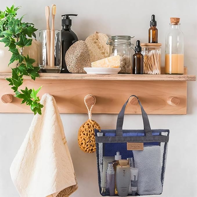 Rotema Portable Shower Bag - College Dorm Essentials, Everyday Household Shower Basket for Toiletries