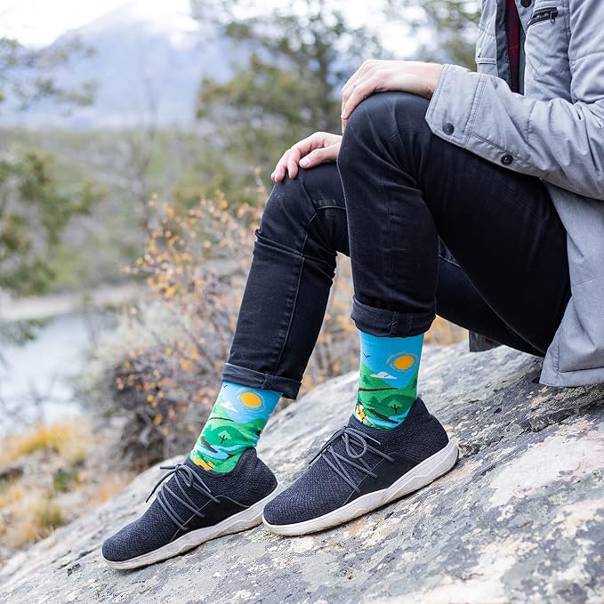 Lavley Outdoors Socks - Hiking and camping gifts for men and women - Great for nature lovers - Holiday or birthday gift