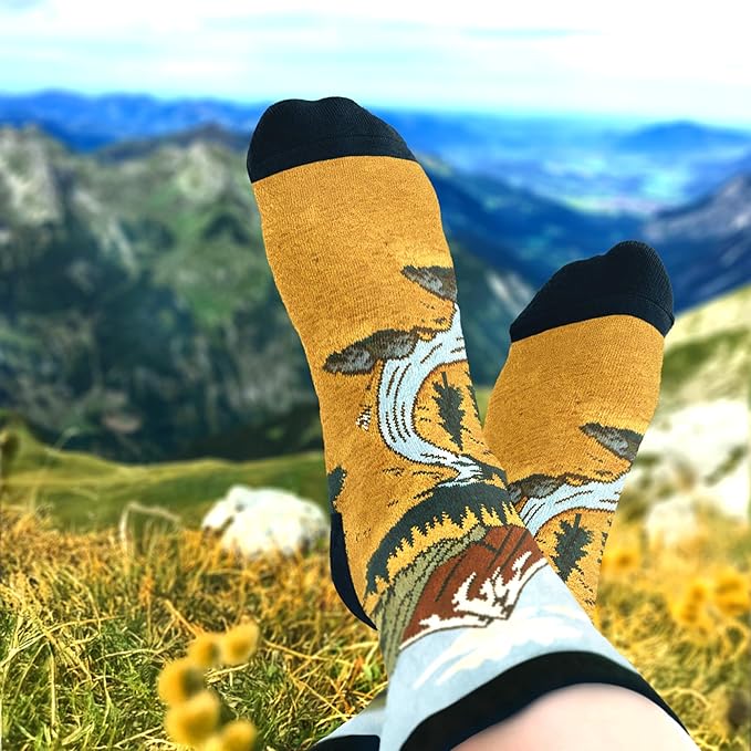 VICRAZY Hiking, Cycling, Camping Socks for Men, Women - Hiking, Bicycle, Camping, Bike Accessories, Stocking Stuffers