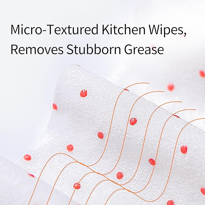 Dish Wipes, Disposable Pre-Soaped Heavy-Duty 3D Textured Kitchen Wet Cloths, Extra Large, All-in-One Dishwashing & Cleaning for Home & Camping, Handy Travel Essentials, 32 Count Each (6-Pack)