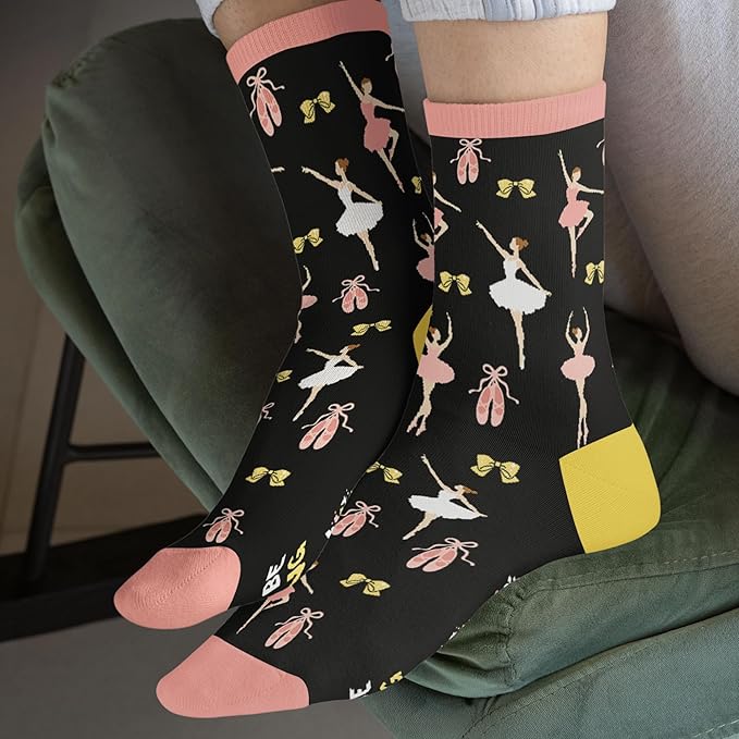 Book, Fishing, Hiking, Gamer, Camping, Pickle, Music, Foods, Ballerina, Bigfoot - Hobbies Socks for Women Men