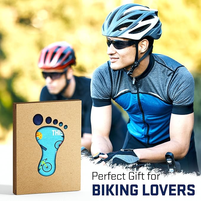 VICRAZY Hiking, Cycling, Camping Socks for Men, Women - Hiking, Bicycle, Camping, Bike Accessories, Stocking Stuffers