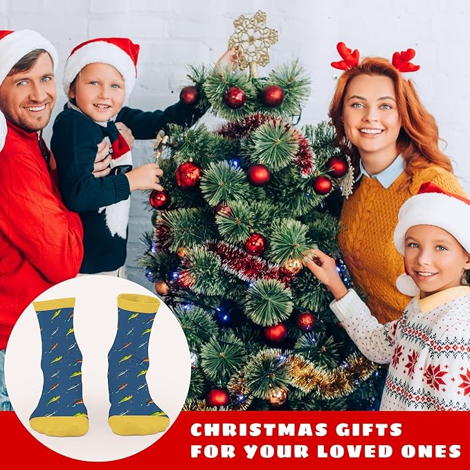 Book, Fishing, Hiking, Gamer, Camping, Pickle, Music, Foods, Ballerina, Bigfoot - Hobbies Socks for Women Men