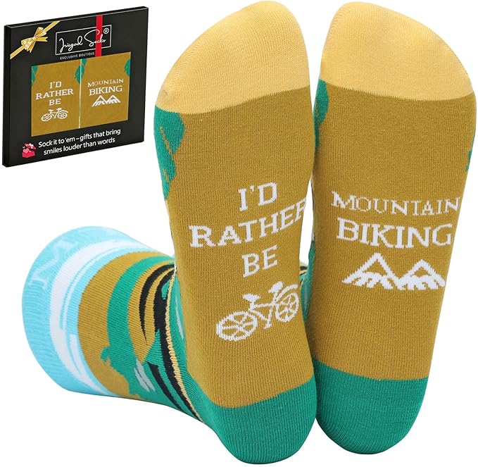 IRISGOD I'd Rather Be Funny Dress Socks for Men and Women Humor Joke Gifts