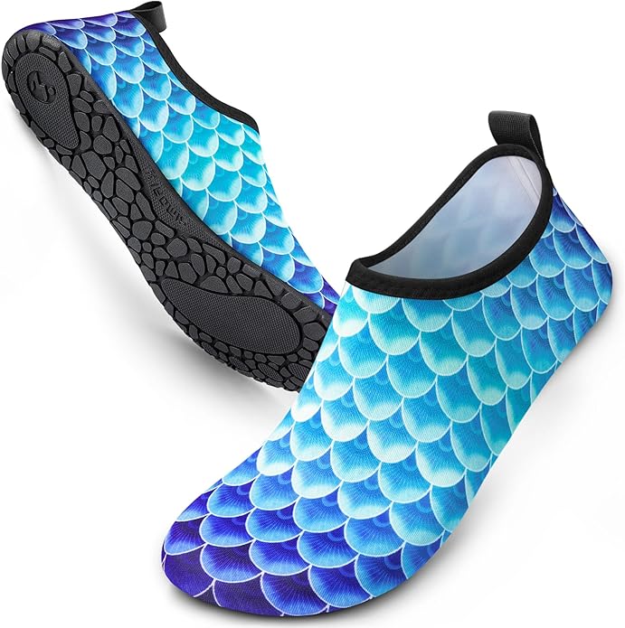 SIMARI Water Shoes Women Men Aqua Socks Beach Barefoot Quick Drying Aqua Aerobics Swim Pool Non Slip Outdoor Travel Essentials Surf River Lake Snorkeling Kayak Yoga Adult Youth