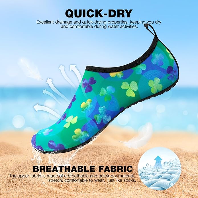 SIMARI Water Shoes Women Men Aqua Socks Beach Barefoot Quick Drying Aqua Aerobics Swim Pool Non Slip Outdoor Travel Essentials Surf River Lake Snorkeling Kayak Yoga Adult Youth