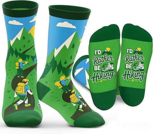 ZAGKOO Funny Sports Socks for Men, Women - Biking, Hiking, Skiing, Basketball, Pickleball, Disc Golf Socks - Christmas Gifts